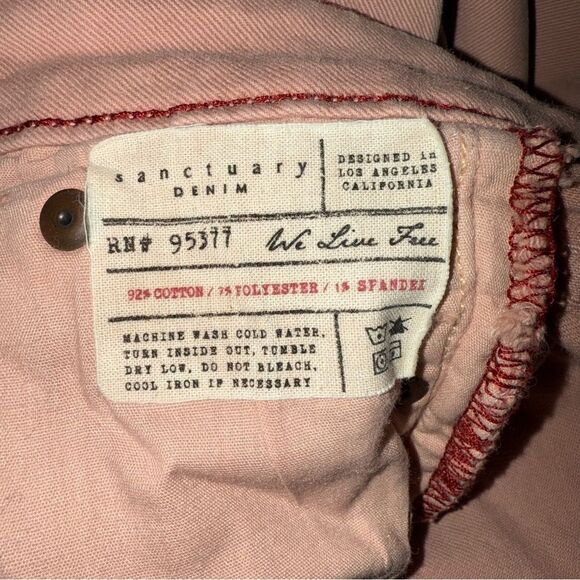 Sz 27 Sanctuary Pink Skinny Jeans - Picture 10 of 10